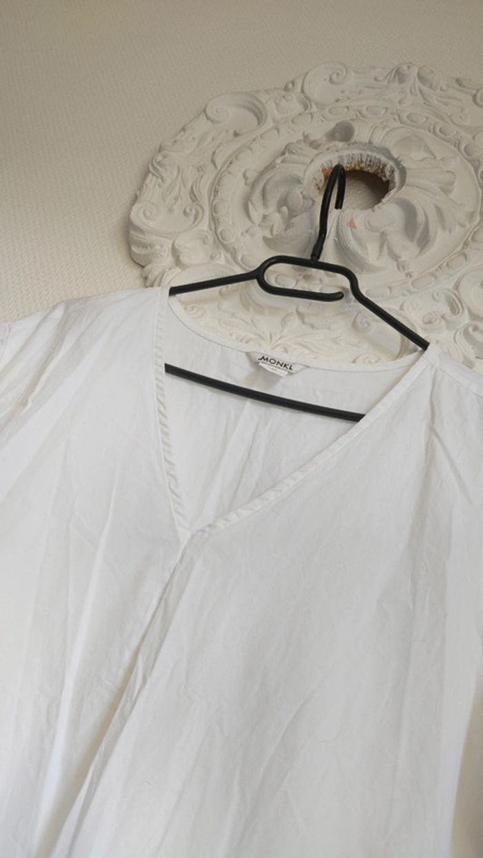 Robe d'été blanche en coton taille XSb coupe oversize - photo numéro 5