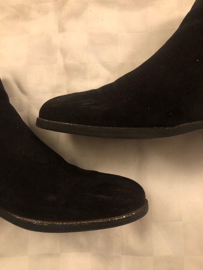 Bottines nubuk noires - photo numéro 5