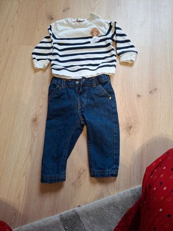 Ensemble pull jeans