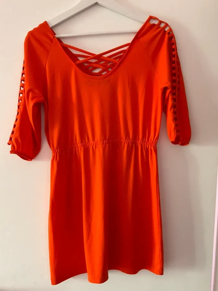 Haut long orange - photo numéro 4