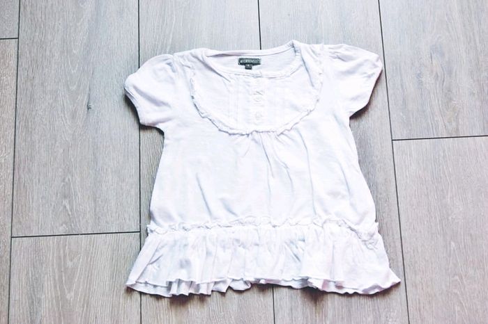 Maillot manche courte blanc. 4 ans fille. Marque In Extenso