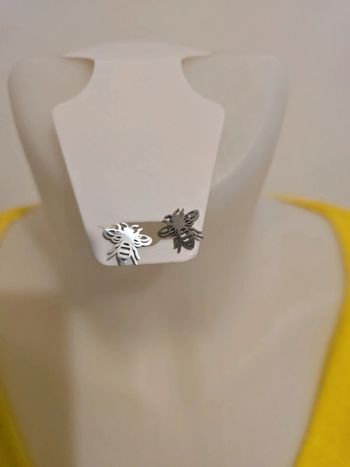 Magnifique Boucles-doreilles neuve acier inoxydable