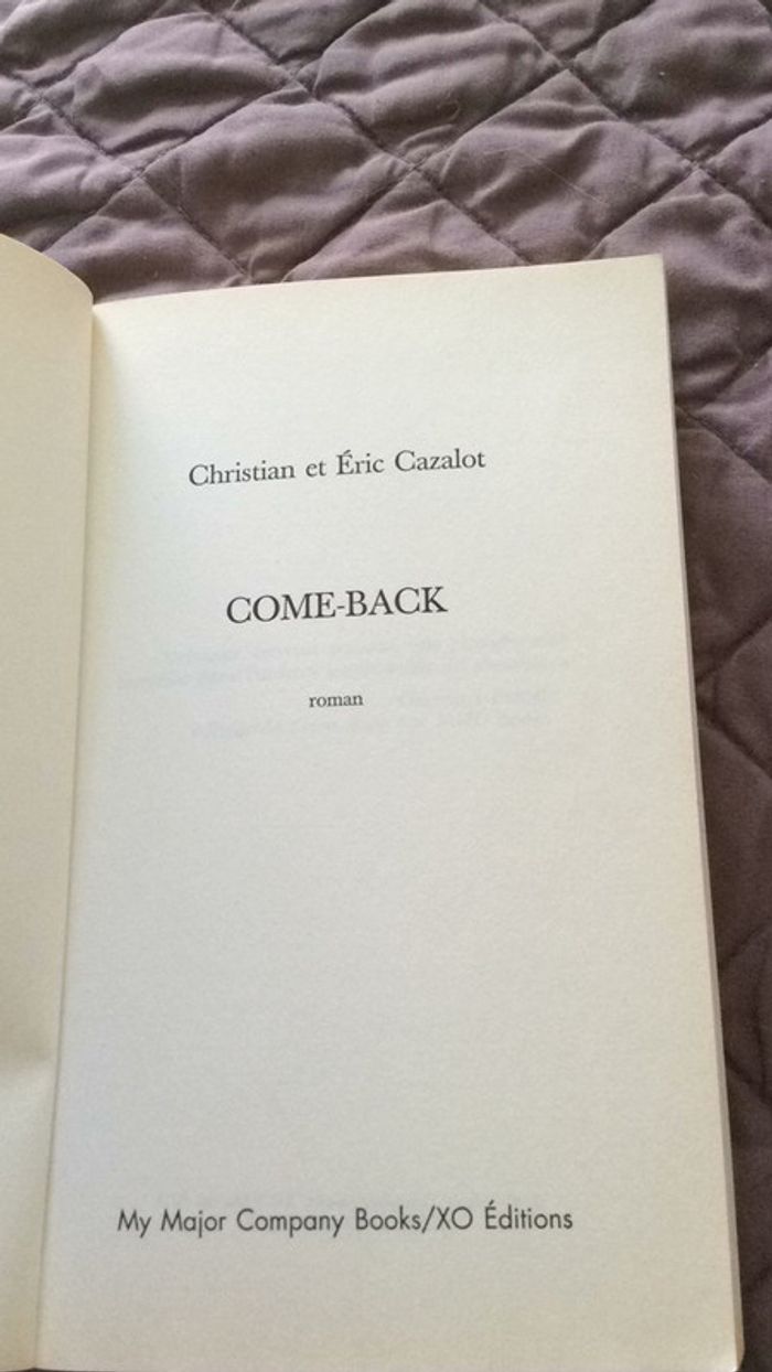#come back par Christian et Éric Cazalot - photo numéro 4