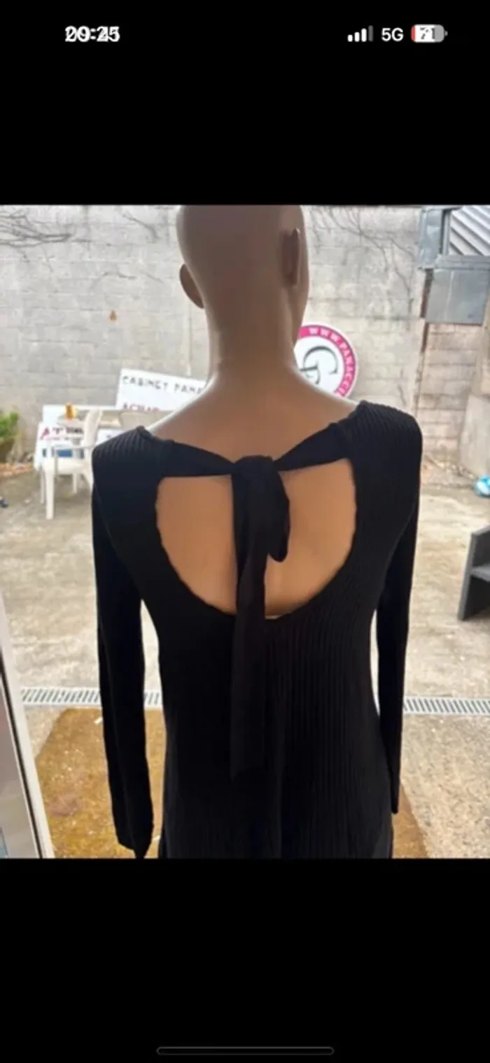 Élégante Robe Sézane Noire - Taille S - photo numéro 13
