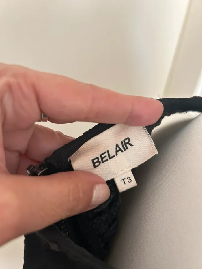 Bel Air, robe noire sans manches femme, taille 3/40 modèle Roxanne - photo numéro 4
