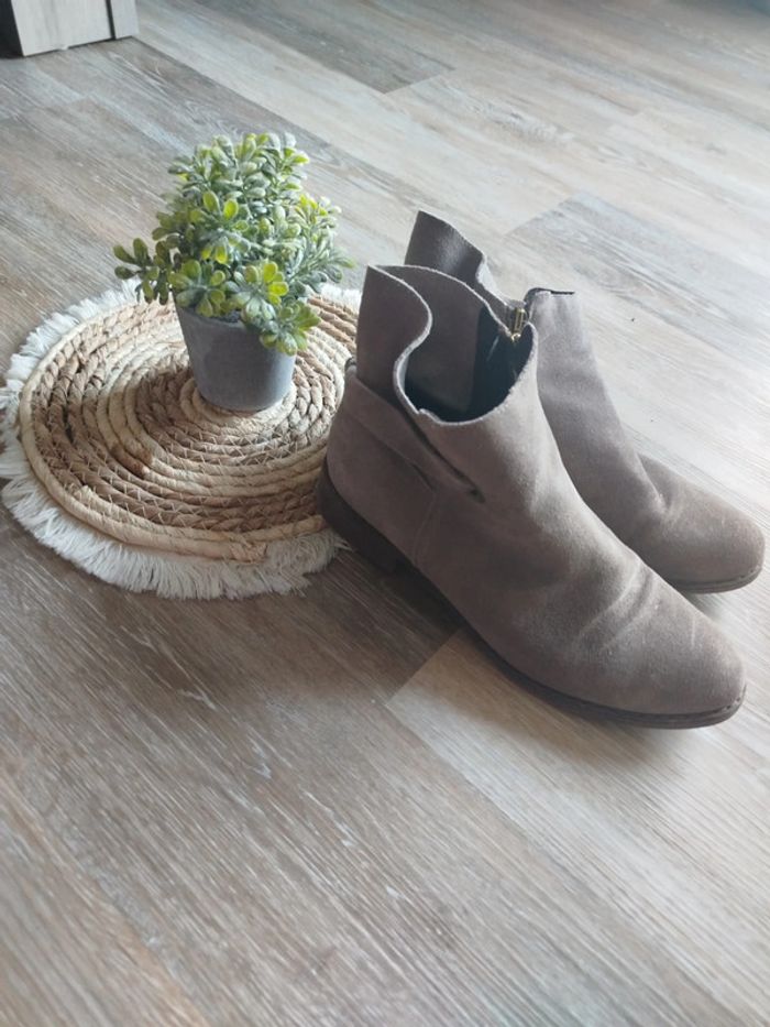 Bottines daim