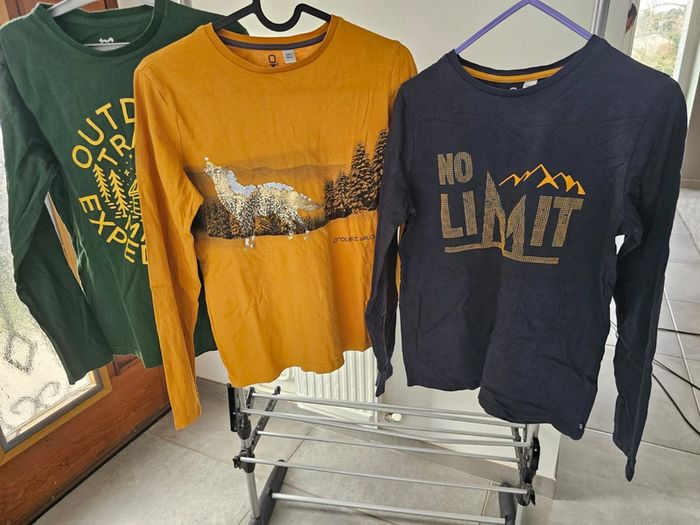 2 tee shirt manche longue  garçon 12 ans - photo numéro 12