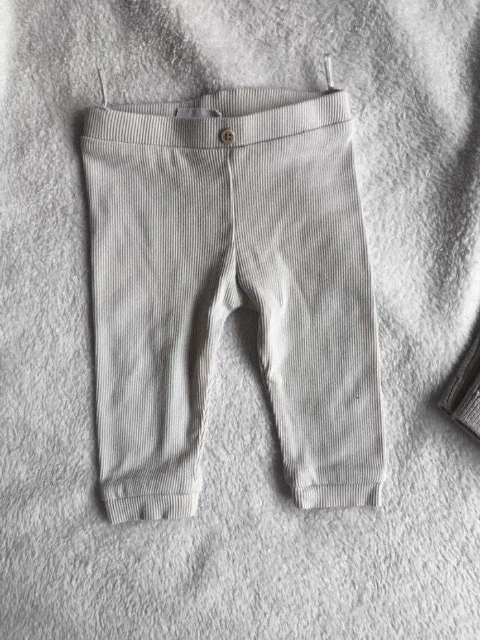 Lot legging côtelé | 2-3 mois 62 cm - photo numéro 8