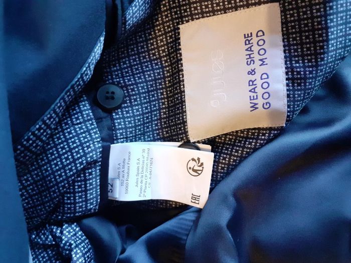 Costume homme pantalon t44/veste t52 - photo numéro 6