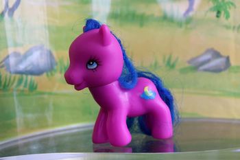 Poney vintage fushia