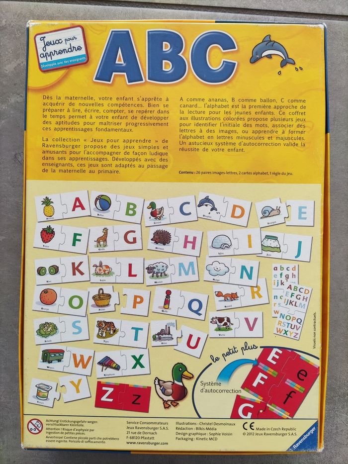 Jeu abc ravensburger enfant 3 ans et plus complet - photo numéro 3