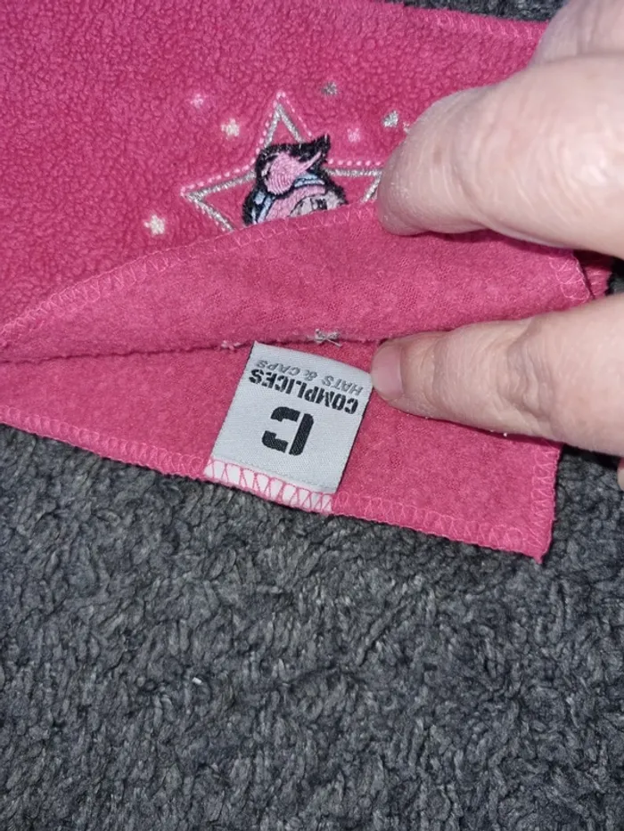 Lot en polaire bonnet bébé et écharpe fille - photo numéro 6