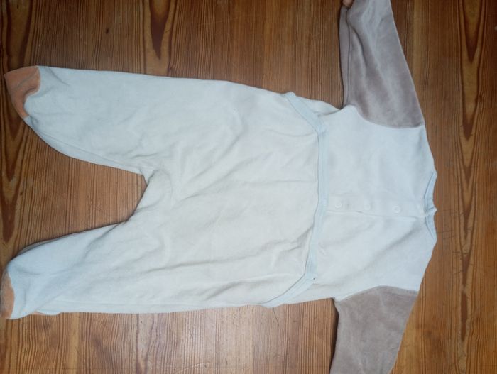 Pyjama velours, kitchoun, 9 mois - photo numéro 2