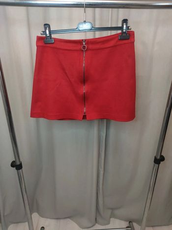 Jupe daim rouge Zara