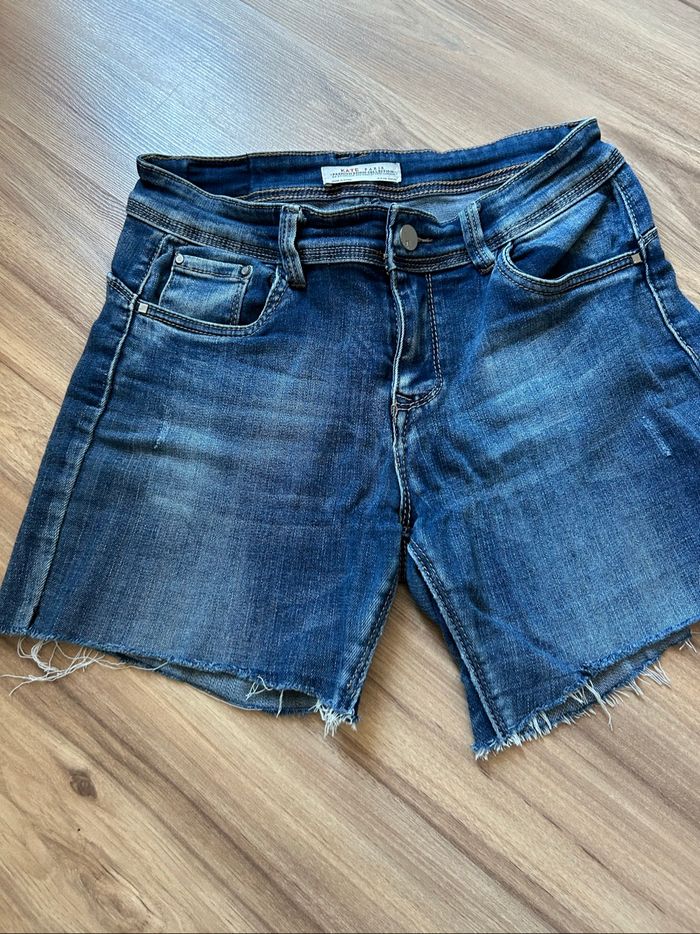 Short en jean bleu foncé Kate Paris Taille M - photo numéro 2