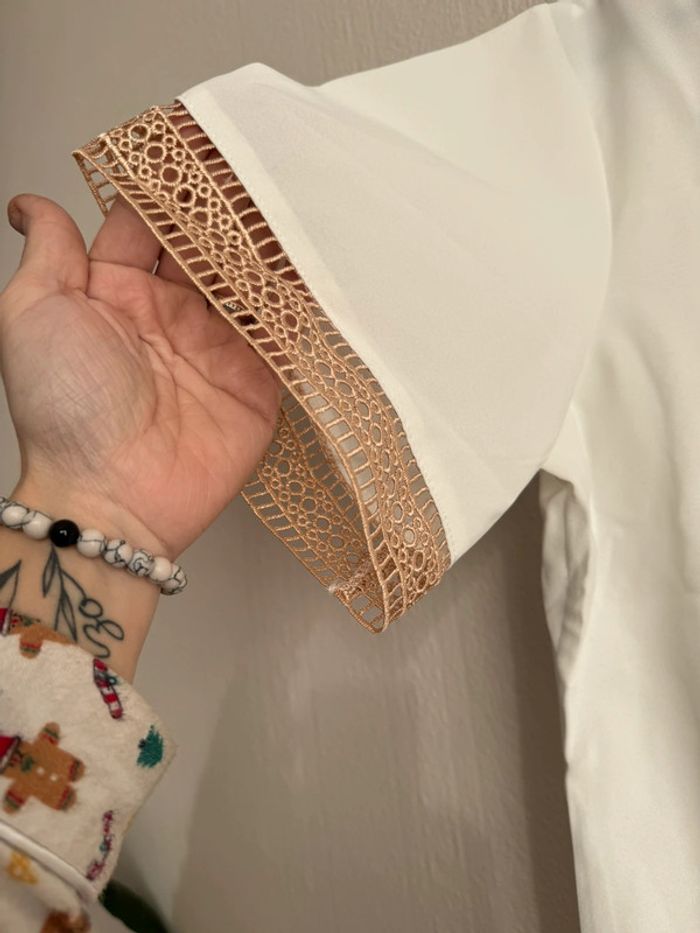 SHEIN lune blouse avec dentelle - photo numéro 2