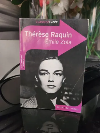 Livre Thérèse Raquin" d'Émile Zola