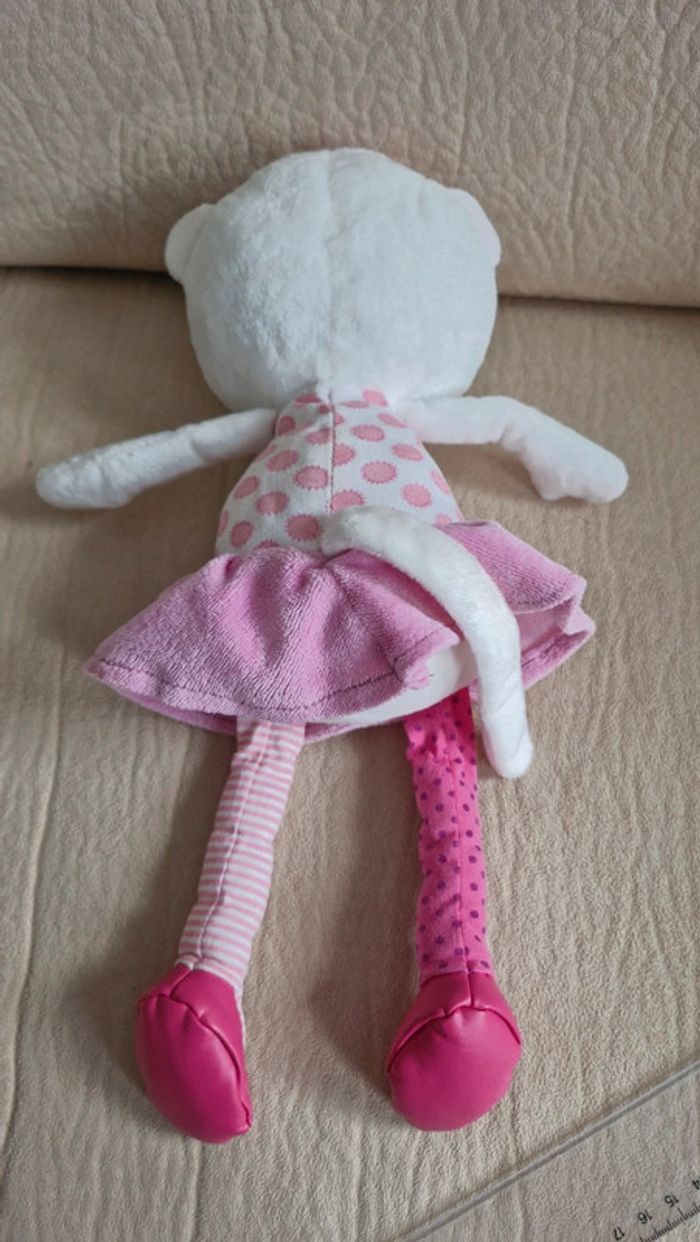 Peluche chat rose orchestra - photo numéro 5