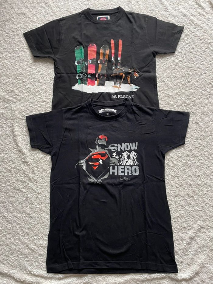 2 t-shirts la plagne taille S