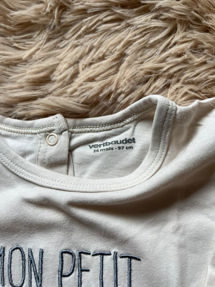 T-shirt manches longues « mon petit capitaine » - photo numéro 3