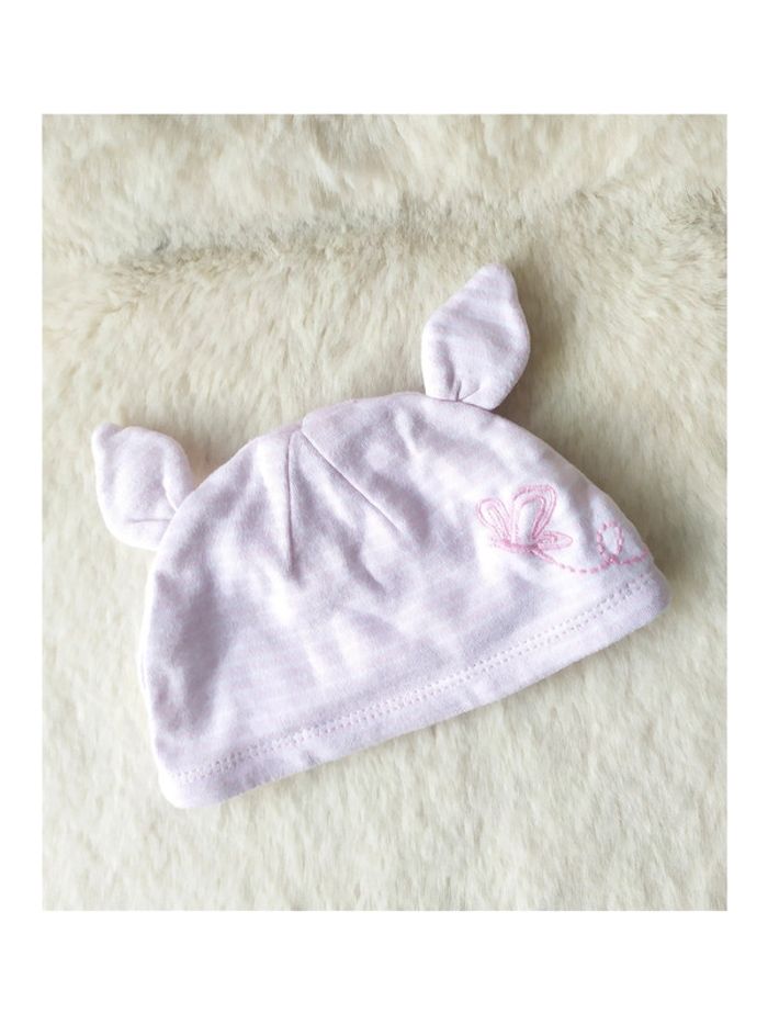 Bonnet bébé fille à oreilles mi-saison Porcinet -Winnie l'Ourson