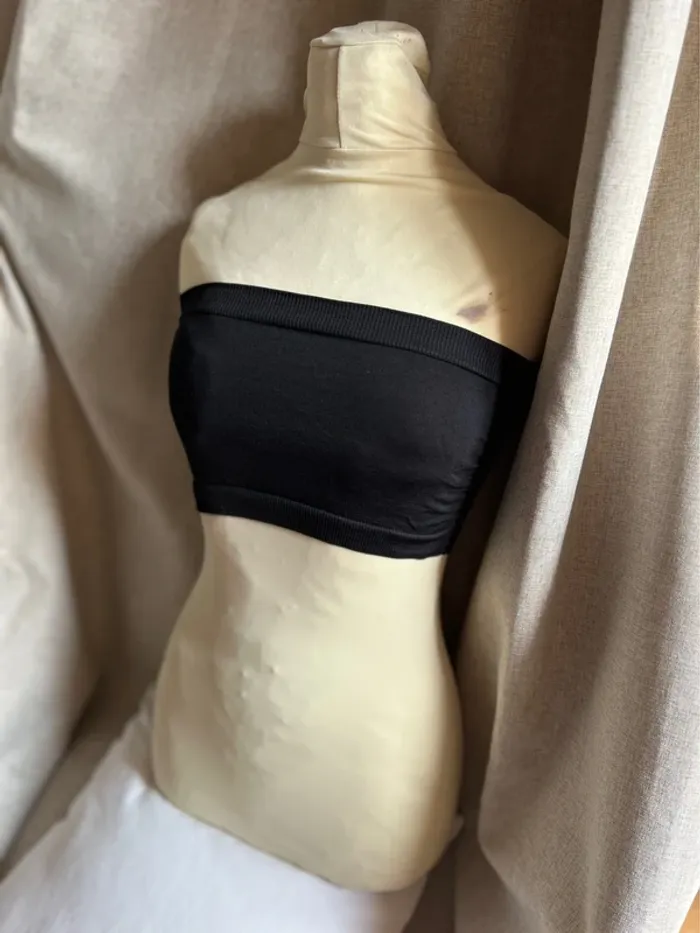 Haut bandeau noir sans couture - photo numéro 5