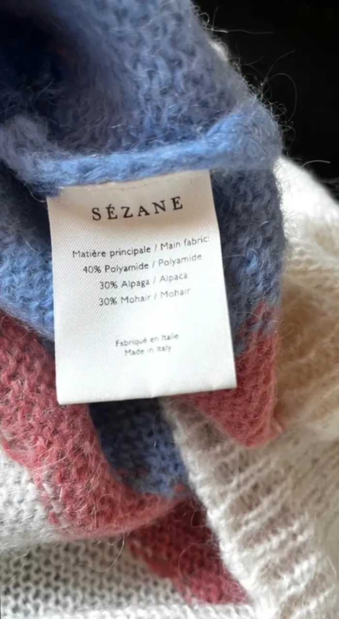 Pull Aurora mohair laine alpaga t 36 Sezane - photo numéro 5