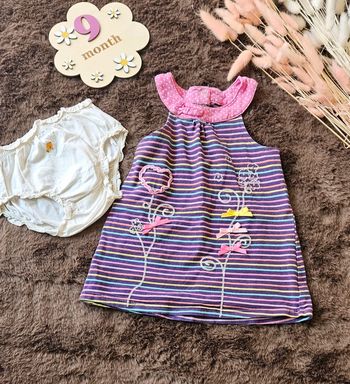 Robe été 9 mois avec cache couche