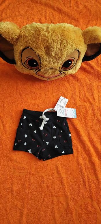 Short Mickey 3 mois Neuf