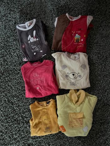 Lot de 6 pyjamas 1 mois 