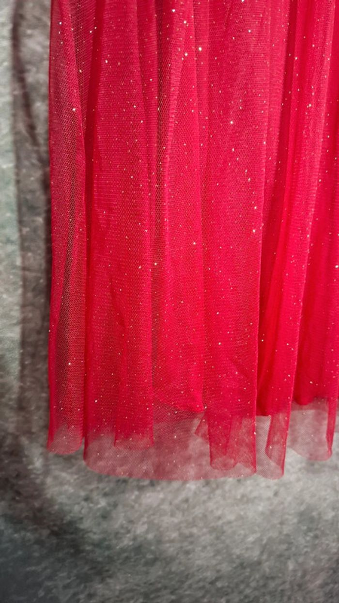 Robe bustier rouge brillante - photo numéro 4
