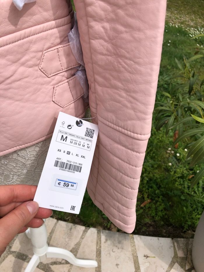 Blouson Zara en simili cuir neuve taille M - photo numéro 6