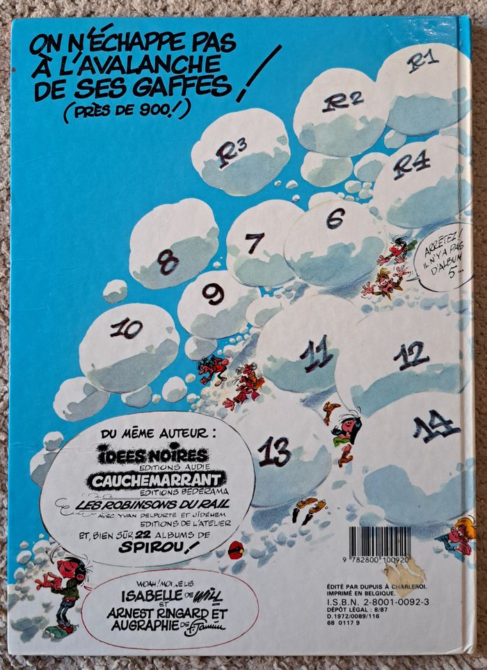 📚 BD Gaston tome 10 Le géant de la gaffe - 1987 - photo numéro 3