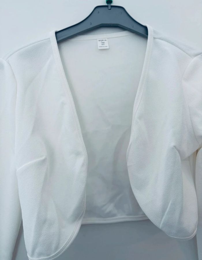 Boléro blanc manches longues - SHEIN - Taille 16Y - photo numéro 2