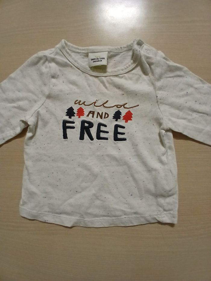 Pull fin bebe en coton taille 6 mois msrque tape a l oeil  couleur multicolore - photo numéro 6