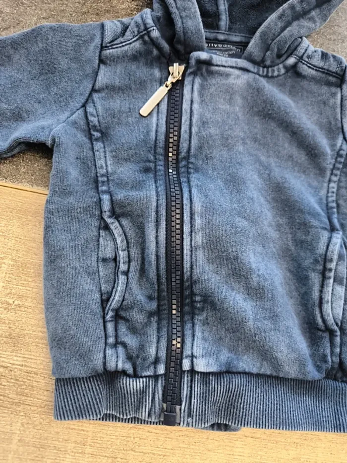 Gilet zippé garçon 6 mois BellyButton - photo numéro 3
