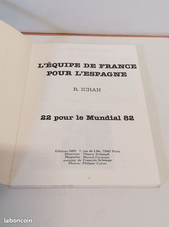 Livre L'équipe de France pour l'Espagne - photo numéro 3
