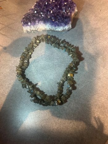 Collier en labradorite véritable - pierre naturelle