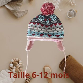 Bonnet hiver fille 6 mois