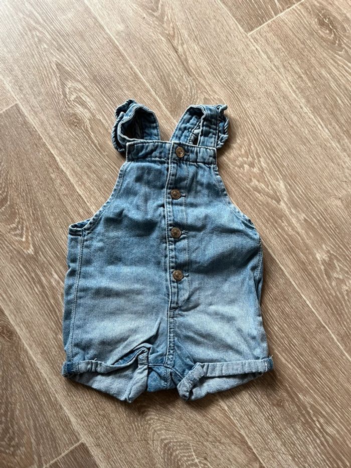 Salopette short fille 6 mois