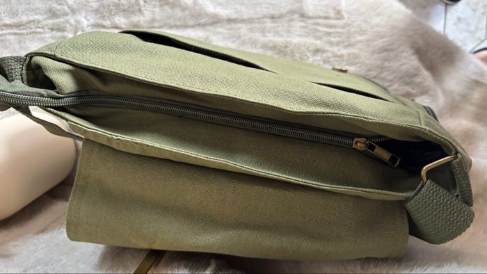 Sac à bandoulière amérindien vert armée neuf – style bohème western vintage - photo numéro 4