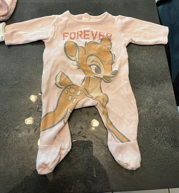 Pyjama Bambi Disney taille 1 mois