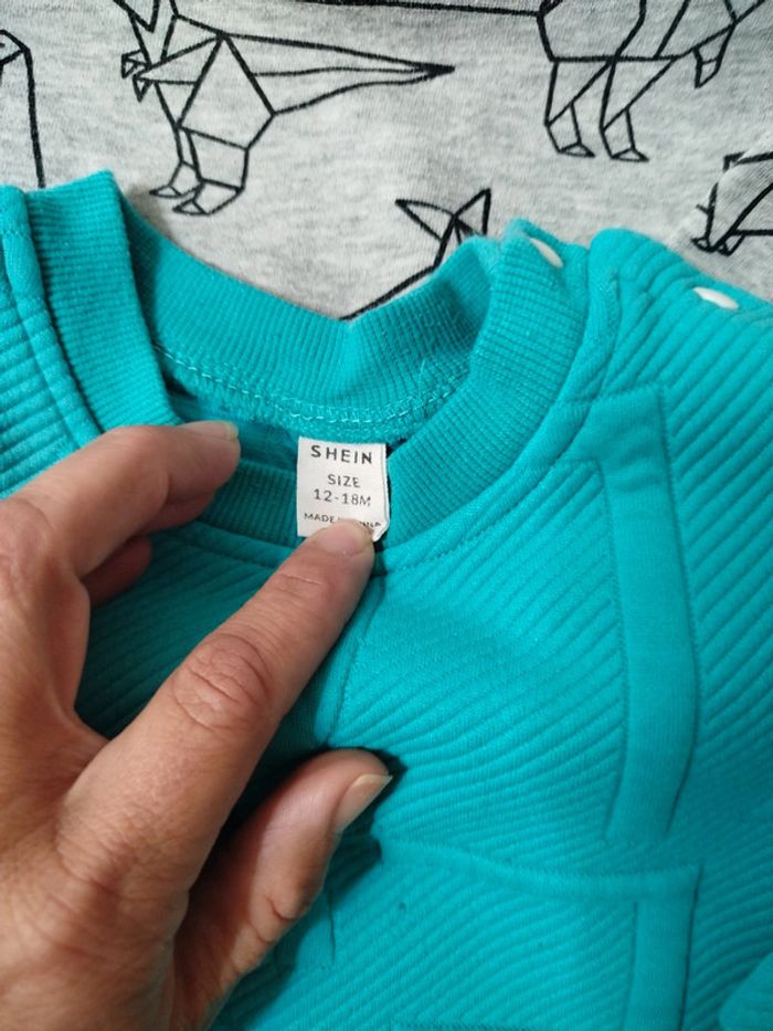 Lot 8 pull sweat mixte garçon 12/18 mois - photo numéro 3