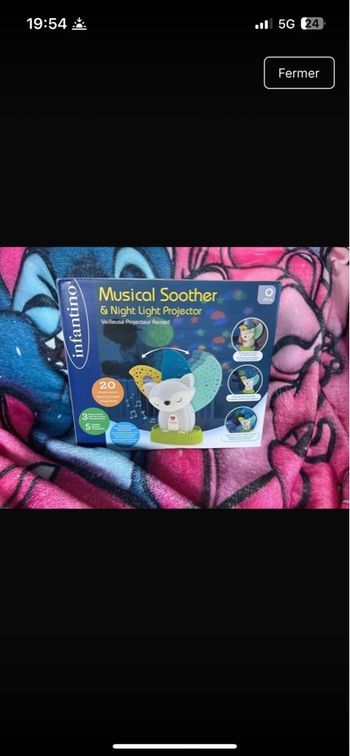 Veilleuse renard projection et son neuf