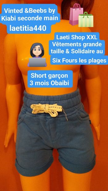 Short été 3 mois Obaïbi