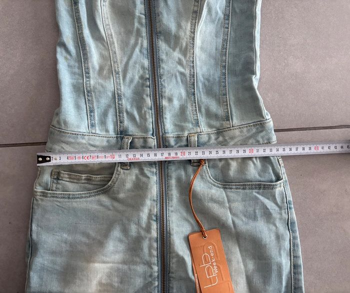 Robe bustier en jean marque LPB taille s / 36 - photo numéro 18