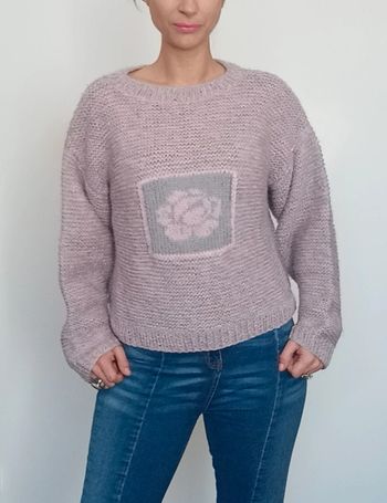 Gris pull d hiver chaud pastel taille unique