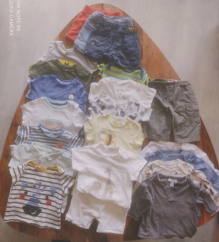 Lot vêtements été garçon 12mois