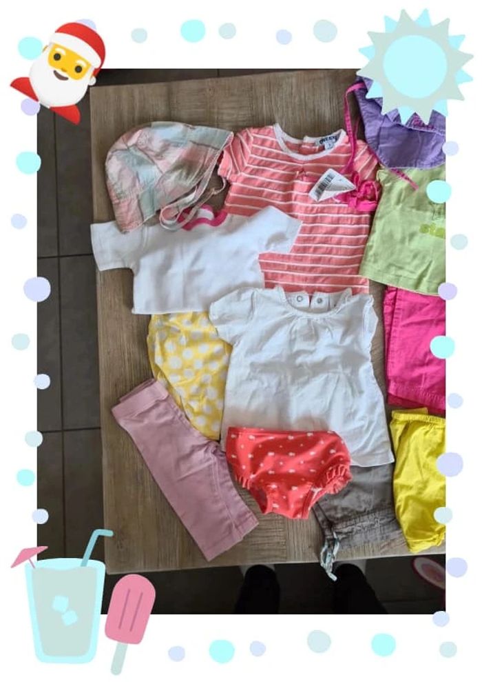 Lot bebe fille taille 3 / 6 mois - photo numéro 2