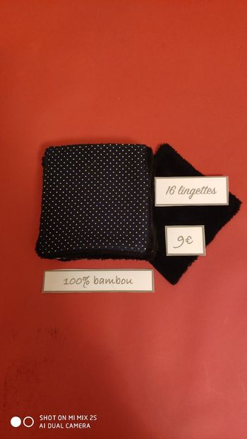 16 lingettes lavables neuf